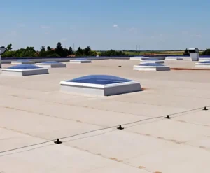 commercial roofer Clay County flat roof building