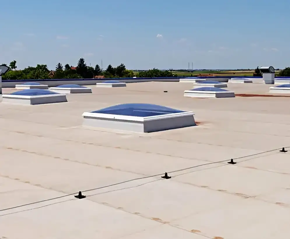 commercial roofer Clay County flat roof building