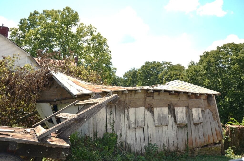 storm damaged roof